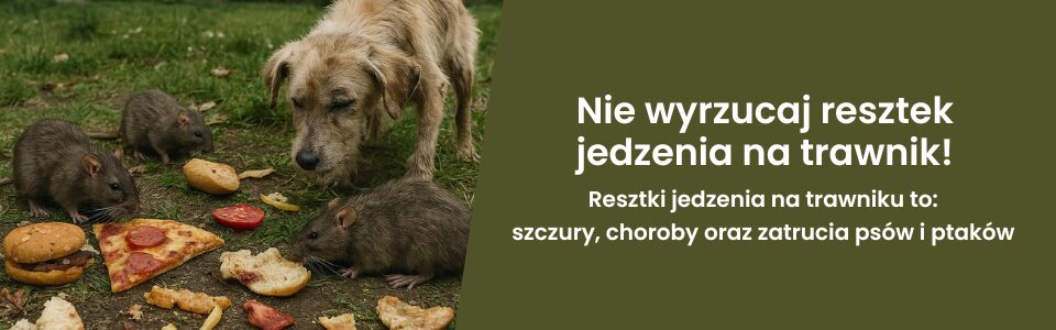 Banner - wyrzucanie jedzenia